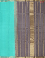 Turquoise Blue Arani Silk Saree