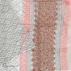 Fossil Tan Kota Cotton Dress Material