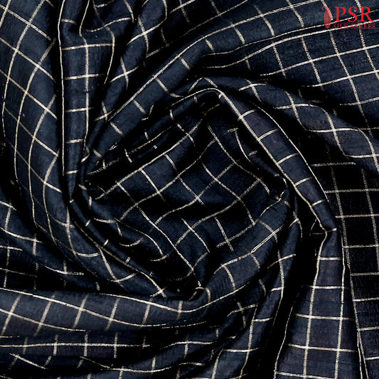 Black Banaras Jute Silk Saree