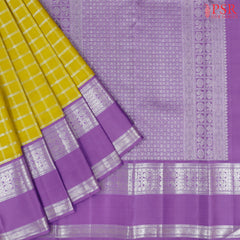 Titanium Yellow Kanchipuram Silk Saree