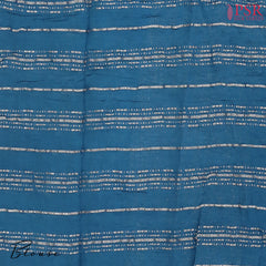 Cerulean Blue Crushed Bandhini Saree