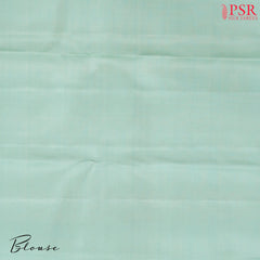 Pastel Turquoise Kanchipuram Jacquard Tissue Silk Saree