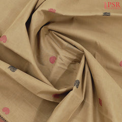 Tussar Beige Kalakshetra Kovai Cotton Saree