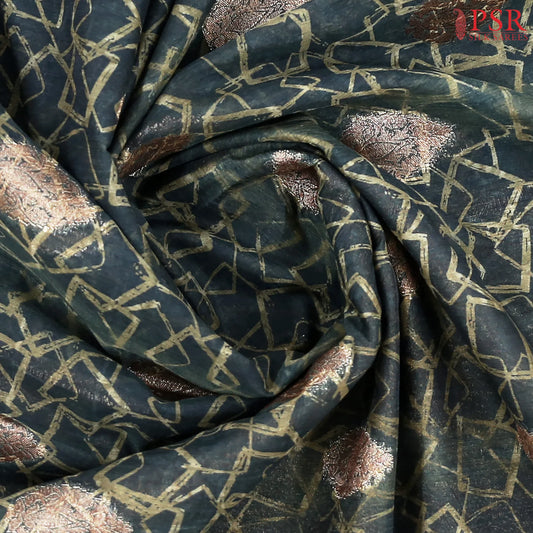 Dark Green Bamboo Silk Sarees