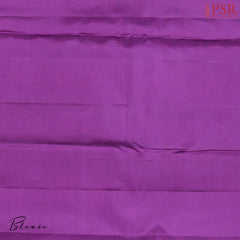 Dark Amethyst Violet Kanchipuram Silk Saree