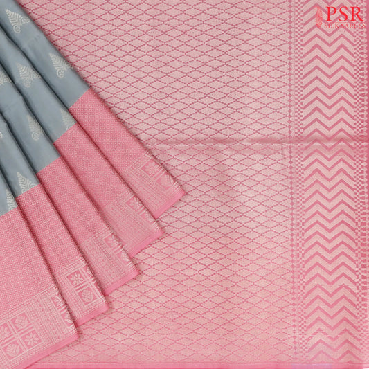 Cement Grey Soft Art Silk Saree