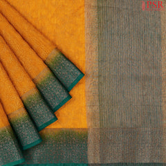 Marmalade Orange Bamboo Silk Sarees