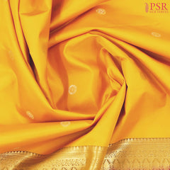 Yellow Fancy Kanchipuram Silk Saree