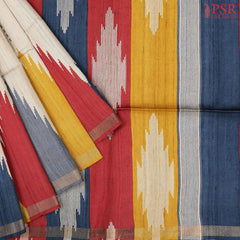 Royal Beige Kadhi Tussar Silk Saree