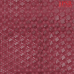 Rich Maroon Hacoba Embroidery Running Material