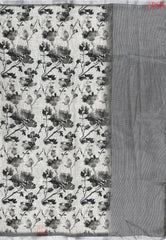 Olive Beige Linen Saree