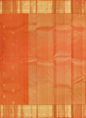 Saffron Orange Kanchipuram Silk Saree