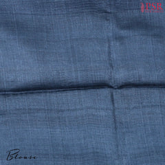 Violet & Taupe Tussar Silk Saree