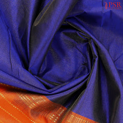 Navy Blue Cotton Silk Saree