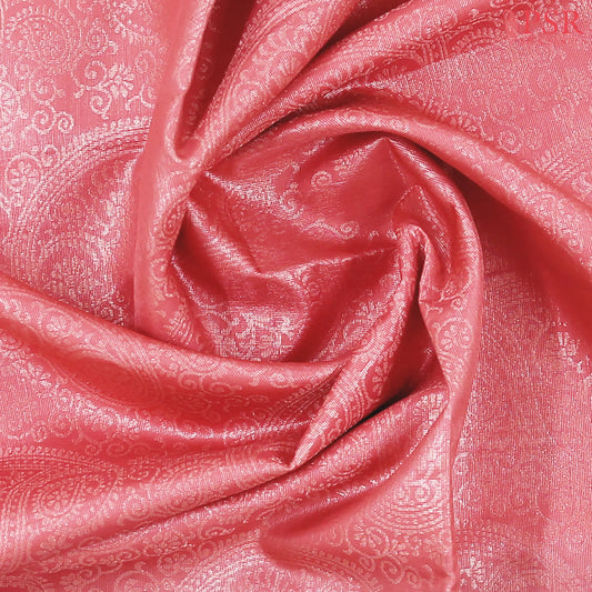 Flamingo Pink Tissue Soft Silk Saree