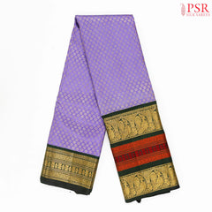 Tropical Indigo Kanchipuram Silk Saree