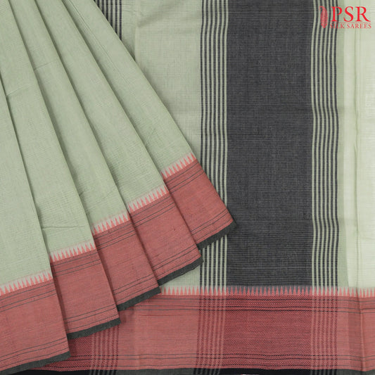 Sage Green Mangalagiri Cotton Saree