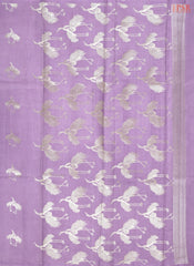 Lavender Chiniya Silk Saree