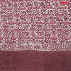 Dark Dusty Pink Hacoba Embroidery Running Material