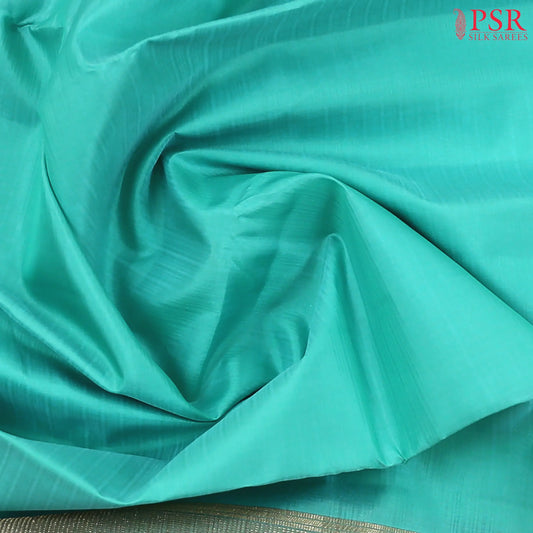 Turquoise Blue Arani Silk Saree
