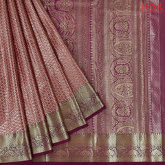 Silver & Purple Tissue Art Silk Saree