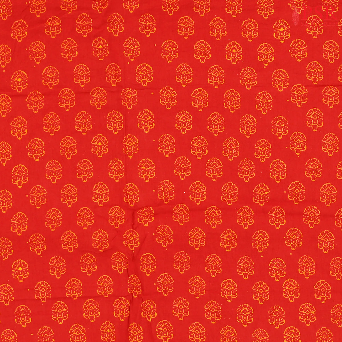 Rust Red Cotton Print Running Material
