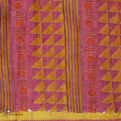 Amber Yellow Kadhi Tussar Silk Saree