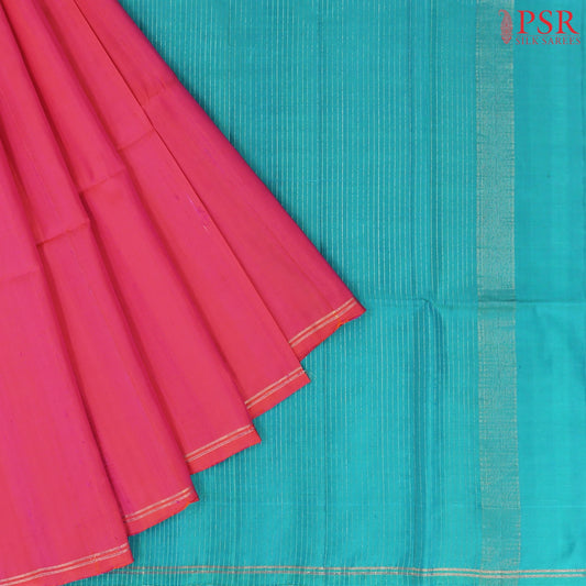 Hot Pink Soft Silk Saree