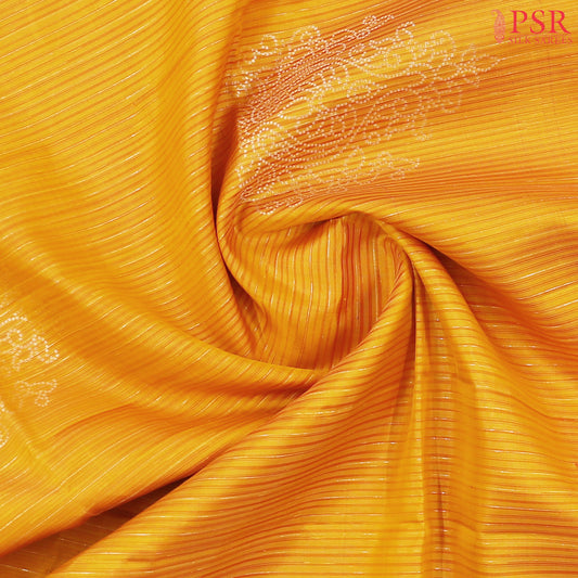 Amber Yellow Soft Silk Saree