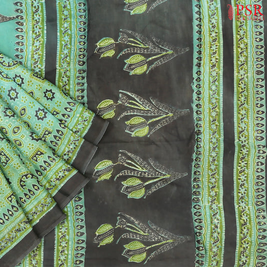 Spring Green Modal Silk Saree