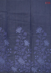 Midnight Blue Manipuri Super Net Saree