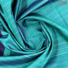 Teal Blue Soft Silk Saree