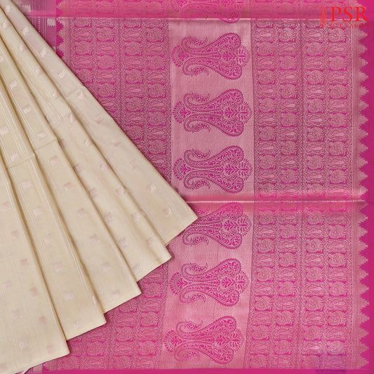 Beige Soft Art Silk Saree