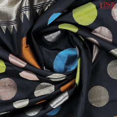 Black Kanchipuram Silk Saree