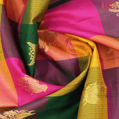 Multicolor Kanchipuram Silk Saree