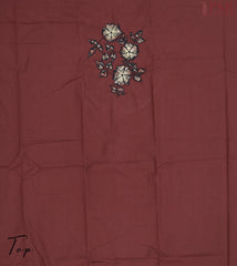 Maroon Cotton Dress Material