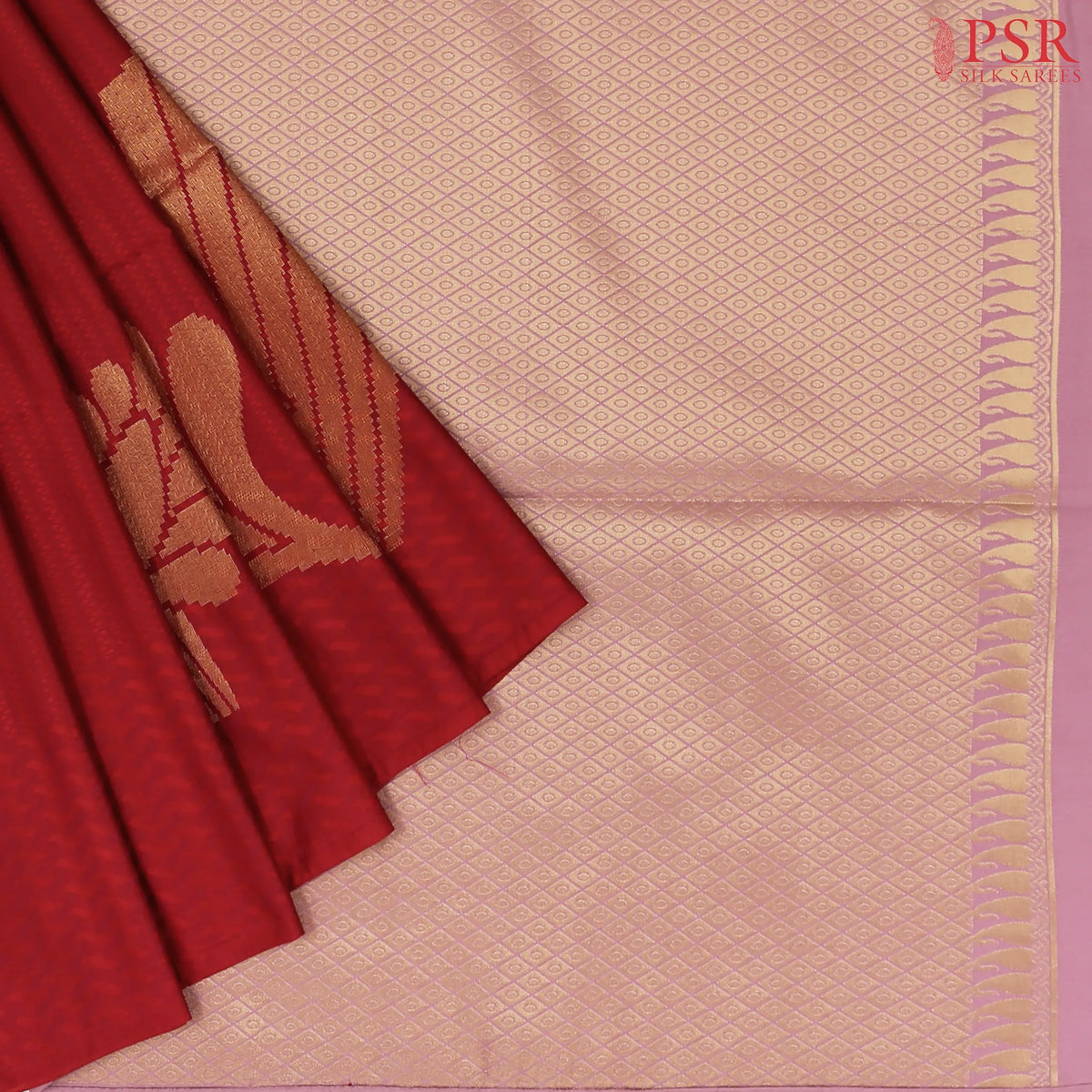 Carmine Red Soft Art Silk Saree