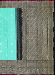 Caribbean Green Kanchipuram Silk Saree\