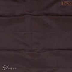Rust Orange Kanchipuram Silk Saree