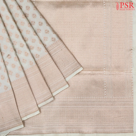 Kerala Beige Banarasi Katan Silk Saree