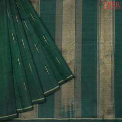 Dark Green Kanchipuram Silk Saree