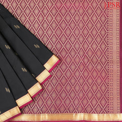 Black Fancy Kanchipuram Silk Saree