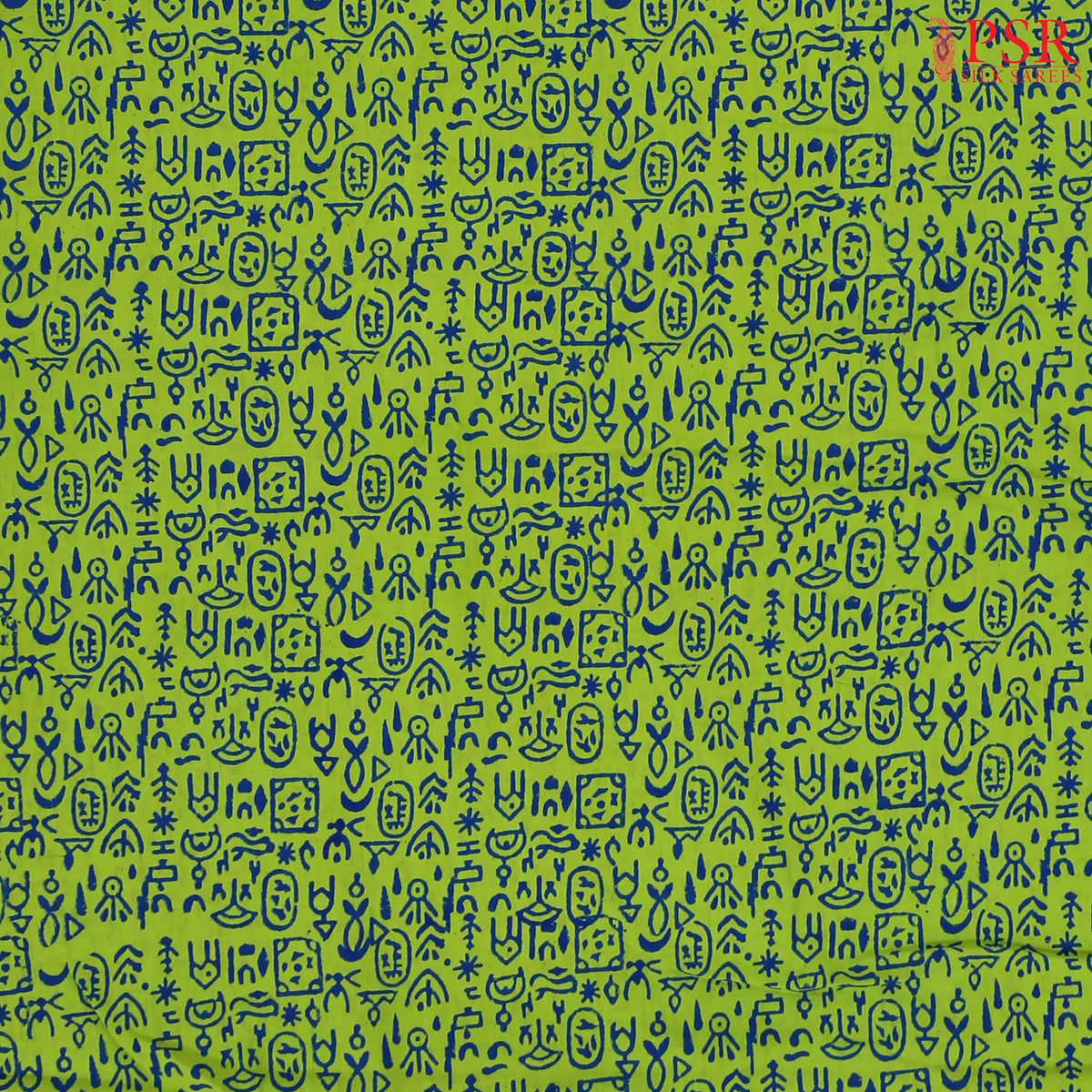Pear Green Cotton Print Running Material