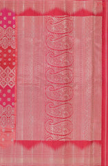Crimson & Magenta Kanchipuram Jacquard Silk Saree