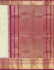 Olive Beige Kanchipuram Silk Saree