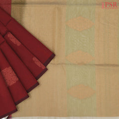 Maroon Silk Cotton Saree
