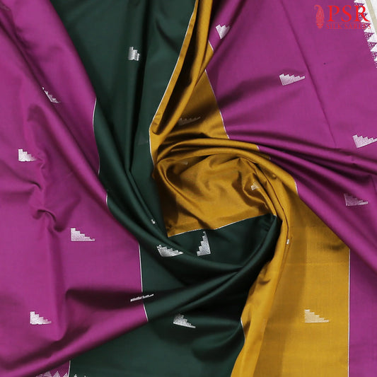 Tricolor Soft Art Silk Saree