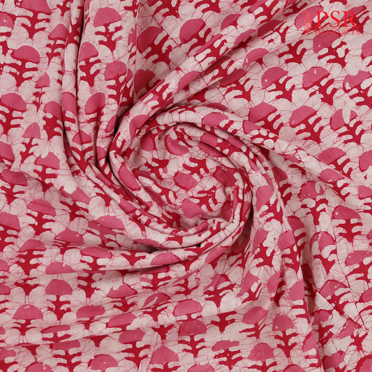 Pink Batik Print Running Material