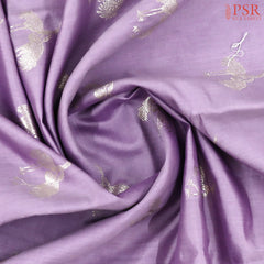 Lavender Chiniya Silk Saree