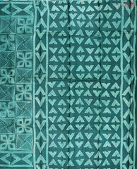 Deep Jungle Green Tussar Silk Saree